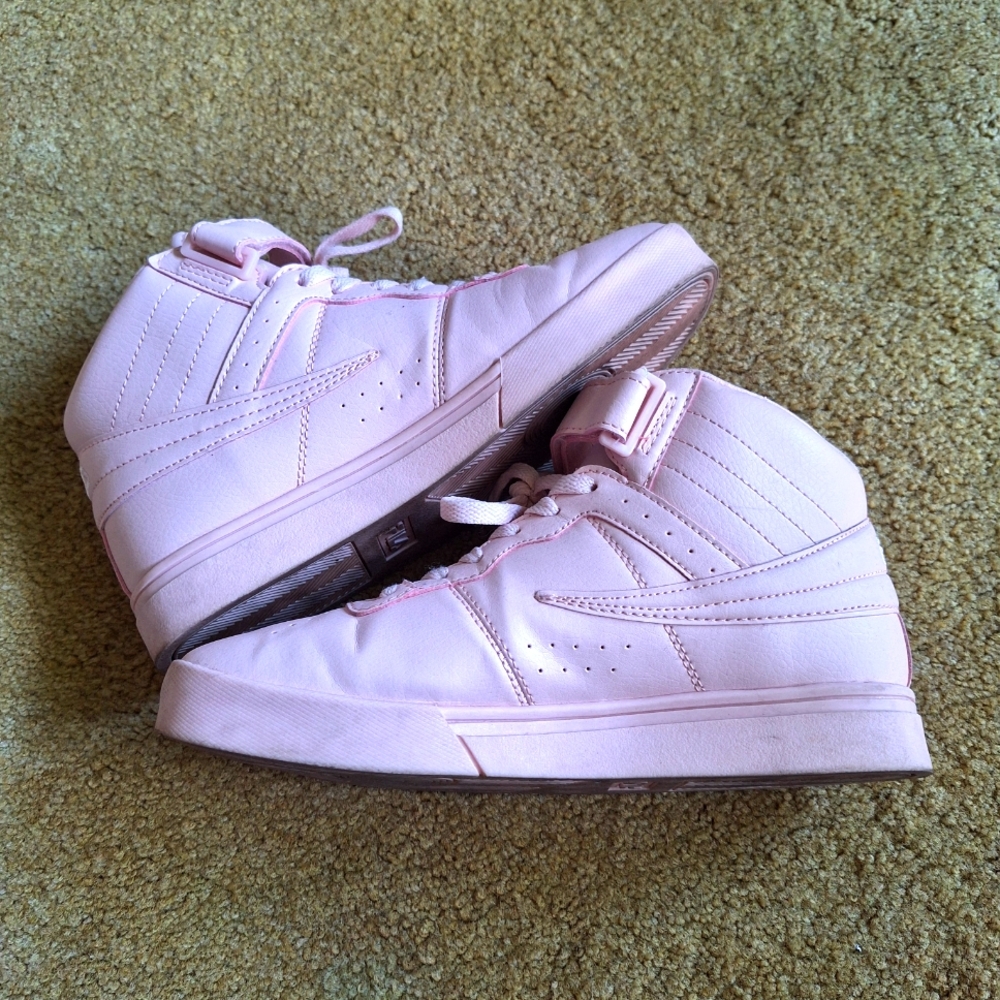 Fila Pink High-Top Sneakers